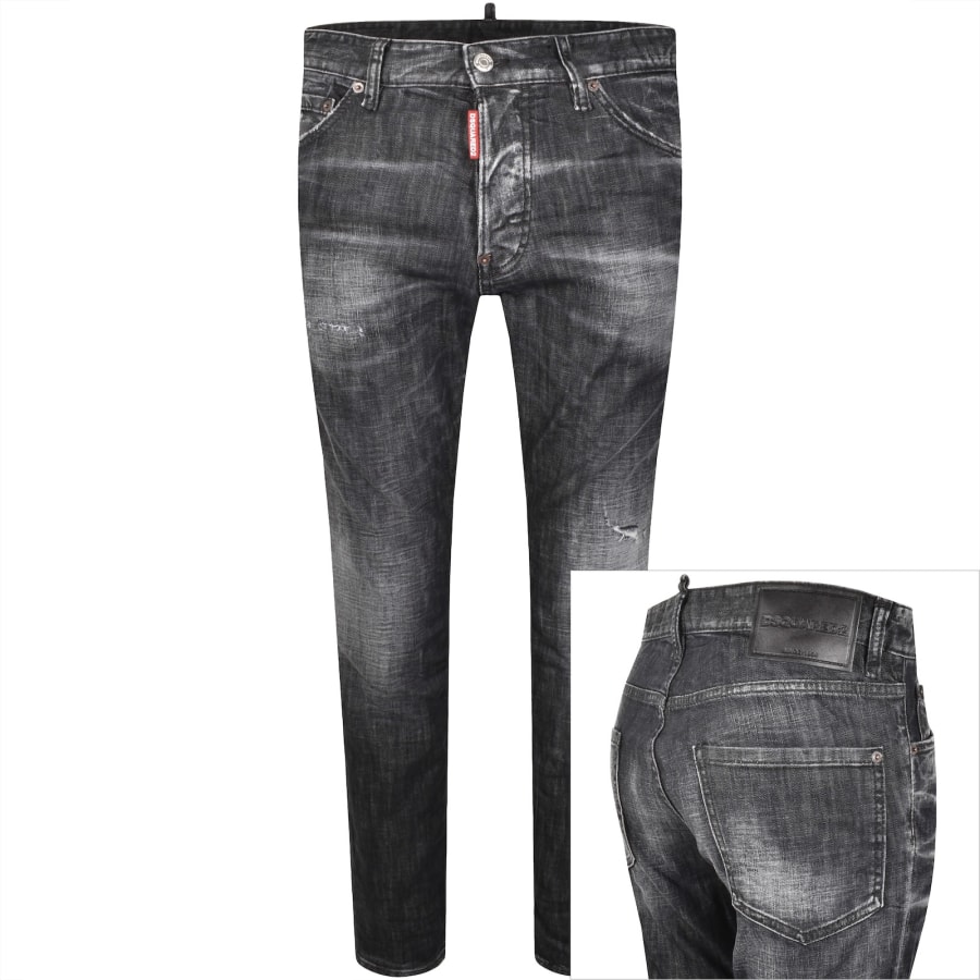 DSQUARED2 Cool Guy Slim Fit Jeans Black | Mainline Menswear se